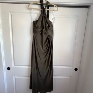Shona Joy Lux Gathered Halter Midi Dress